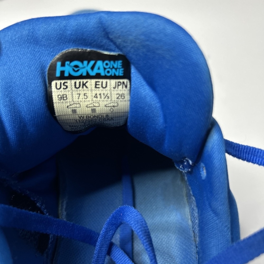 Size 9 B WOMENS Hoka Bondi 8 Coastal Sky Blue Pink - Picture 8 of 16
